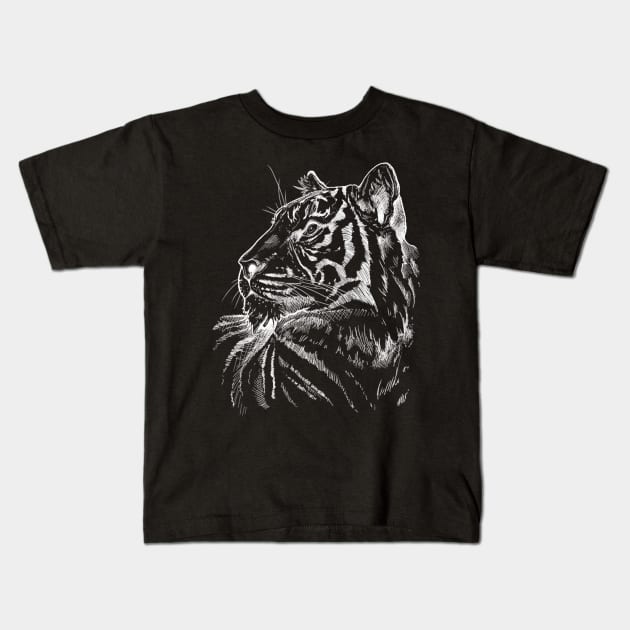 Tiger Kids T-Shirt by GnauArt